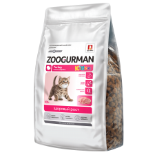 Полнорационный сухой корм для котят Zoogurman, Kitten, Нежная индейка, 600г